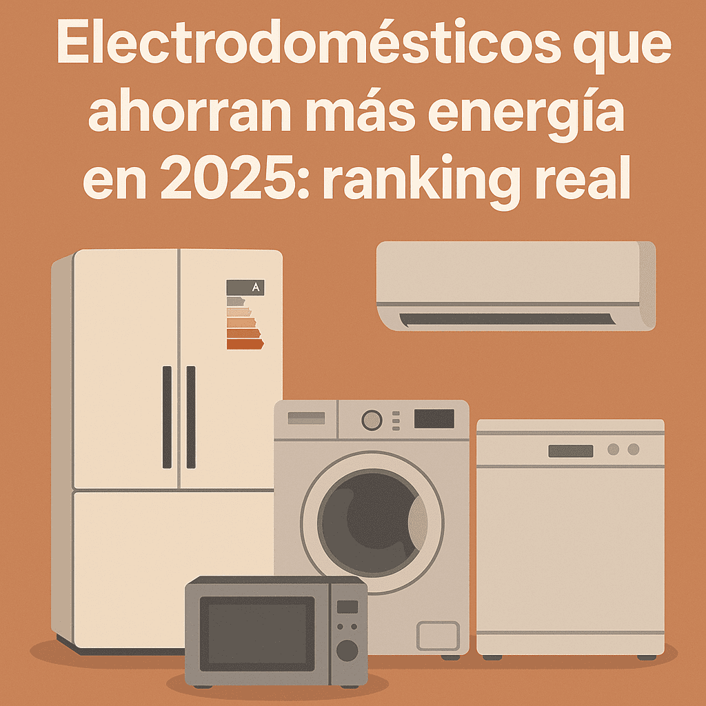 electrodomésticos que ahorran más energía en 2025