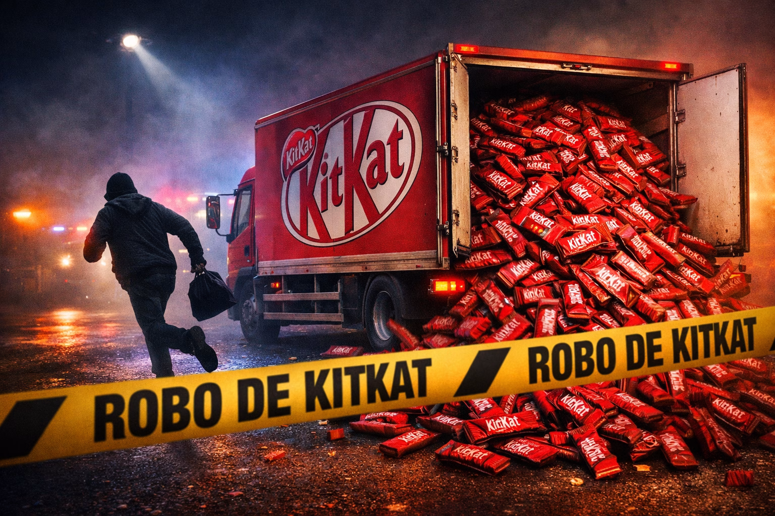 El robo del camión de KitKat