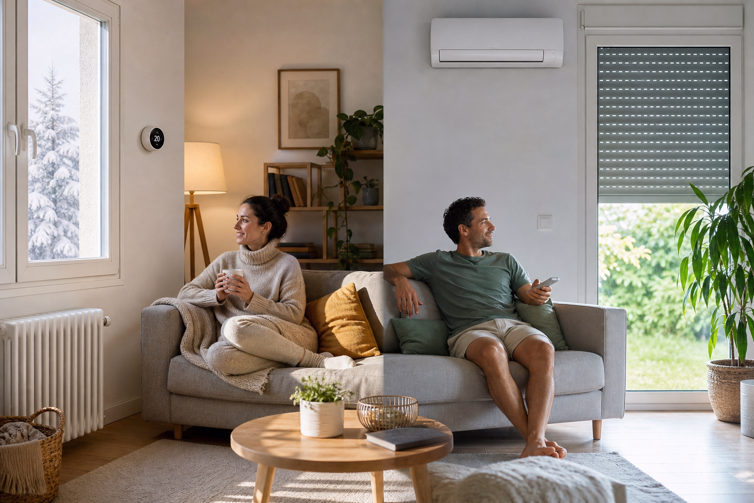 Consejos para ahorrar en calefacción y aire acondicionado según el tipo de vivienda